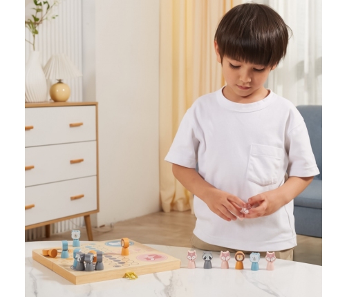 VIGA PolarB Drewniana gra Ludo Chińczyk