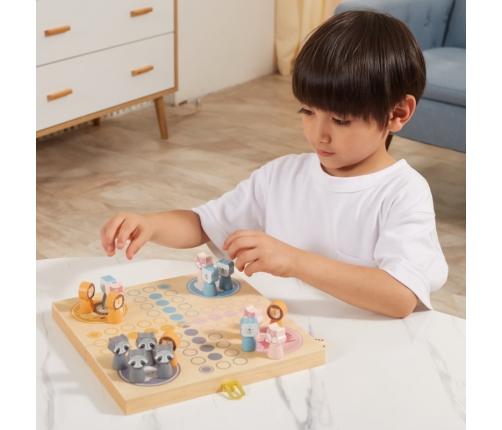 VIGA PolarB Drewniana gra Ludo Chińczyk