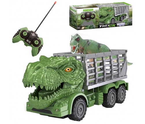 WOOPIE Samochód Zdalnie Sterowany RC Dinozaur Zielony + Figurka