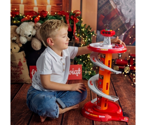 WOOPIE Tor Spirala Garaż dla Samochodzików 3 szt.