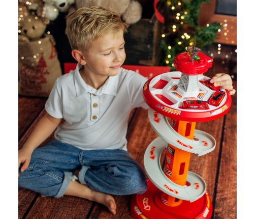 WOOPIE Tor Spirala Garaż dla Samochodzików 3 szt.