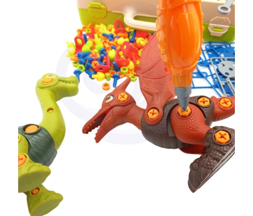 WOOPIE Klocki Konstrukcyjne Dinozaury do Skręcenia Zestaw 3D