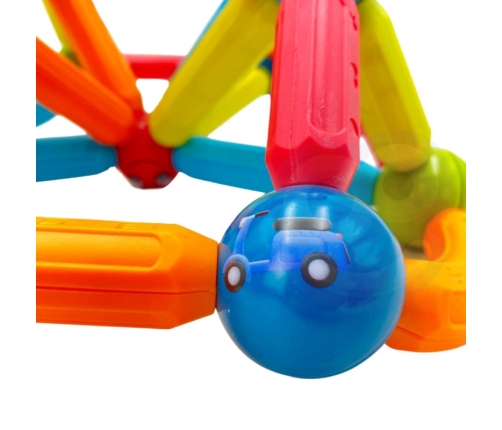 WOOPIE Magnetyczne Klocki Konstrukcyjne Edukacyjne 52 el.