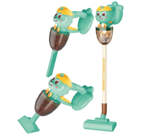 WOOPIE Interaktywny Odkurzacz Dino 3w1 Funkcja Ssania Światło Dźwięk