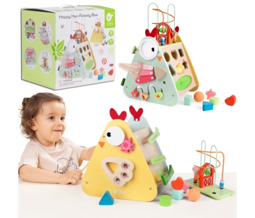 CLASSIC WORLD Kostka Montessori 10w1 Szczęśliwa Farma XXL