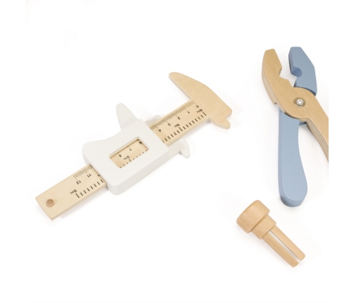 CLASSIC WORLD Drewniany Warsztat Narzędziowy z Tablicą Kredową 27 el.