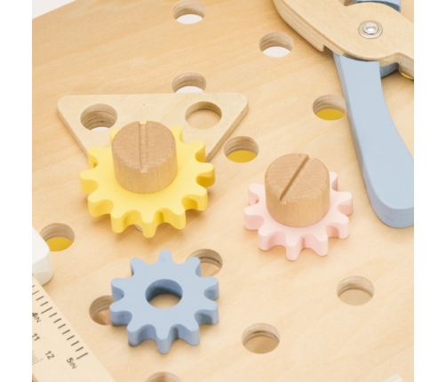 CLASSIC WORLD Drewniany Warsztat Narzędziowy z Tablicą Kredową 27 el.