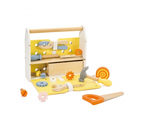 CLASSIC WORLD Wooden Tool Set Box 15 pcs.