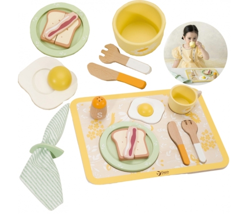 CLASSIC WORLD Wooden Breakfast Set 13 pcs.