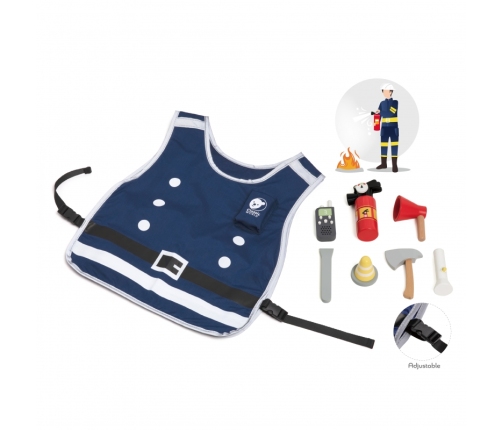 CLASSIC WORLD Little Firefighter Set Costume Tools 8 pcs.