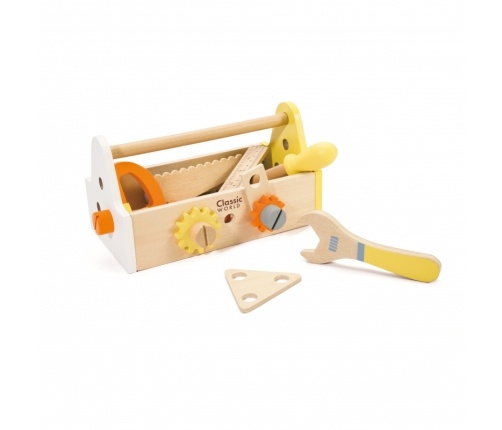 CLASSIC WORLD Wooden Tool Set Box 20 pcs.