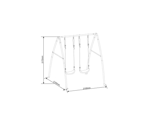 Axi Huśtawka Podwójna Metalowa