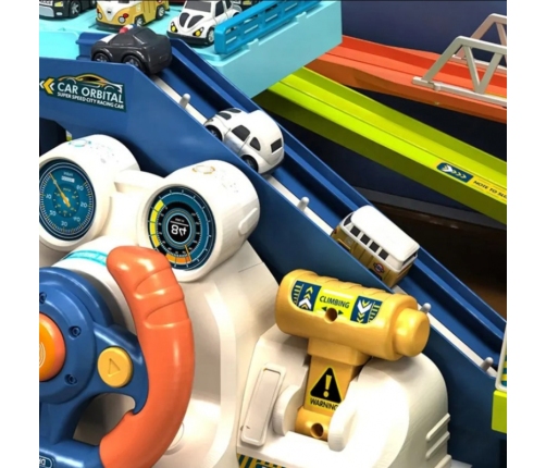 WOOPIE Parking Garaż z Interaktywną Kierownicą + 4 Auta