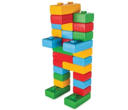 WOOPIE Klocki Konstrukcyjne XXL Zestaw z Samochodzikiem 43 el.