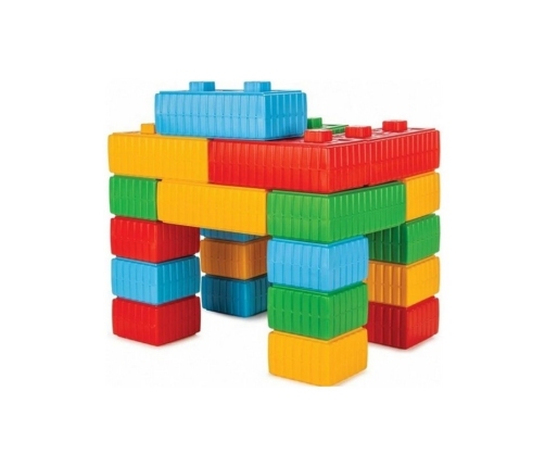 WOOPIE Klocki Konstrukcyjne XXL Zestaw z Samochodzikiem 43 el.