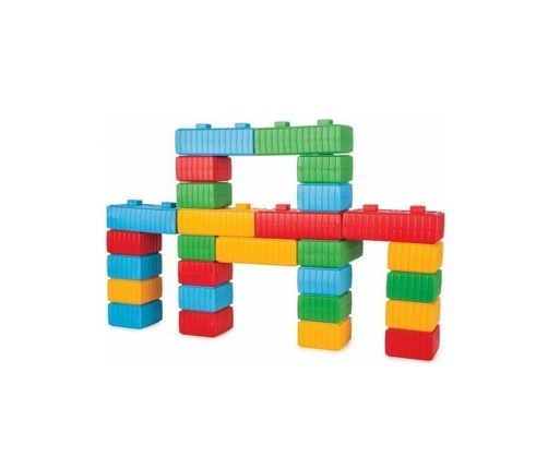 WOOPIE Klocki Konstrukcyjne XXL Zestaw z Samochodzikiem 43 el.