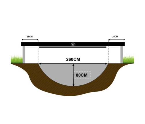 Axi Trampolina Bostonn 305 cm + Siatka