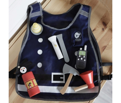 CLASSIC WORLD Little Firefighter Set Costume Tools 8 pcs.