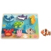 TOOKY TOY Drewniane Puzzle Montessori Świat Morza Rybki Żółwik Kształty