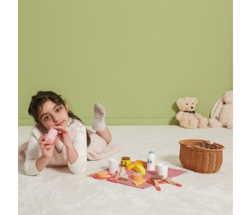 VIGA Drewniany Zestaw Piknikowy 30 el.