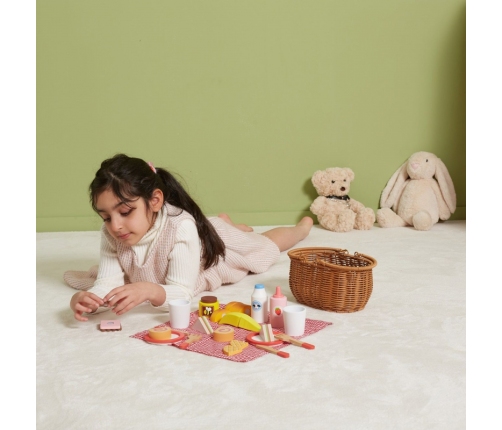 VIGA Drewniany Zestaw Piknikowy 30 el.