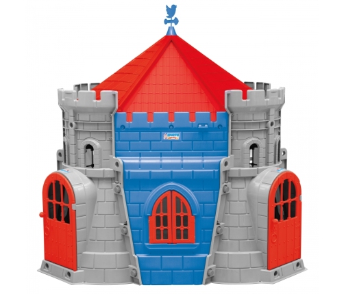 WOOPIE Ogromna Twierdza Domek Ogrodowy Zamek Dla Księżniczki i Rycerza Szary