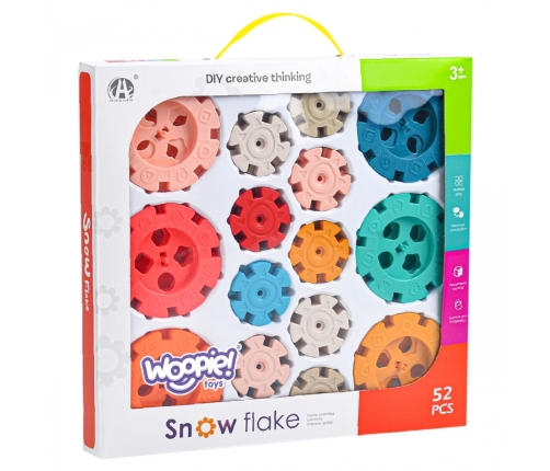 WOOPIE Klocki Konstrukcyjne Wafle Jeżyki 52 el.