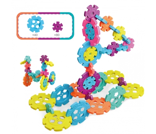 WOOPIE Klocki Konstrukcyjne Wafle Jeżyki 120 el.