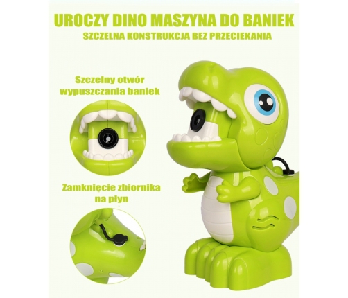 WOOPIE Maszyna Dinozaur do Robienia Baniek Mydlanych dla Dzieci