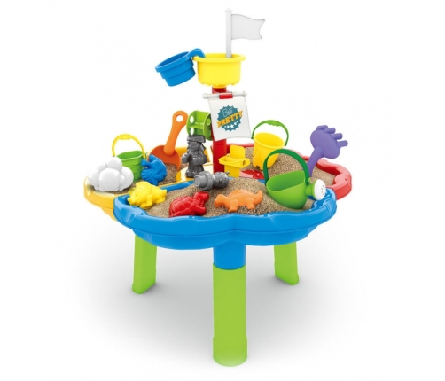 WOOPIE Stolik Wodny Piaskownica 3w1 Statek Piracki 13 el.