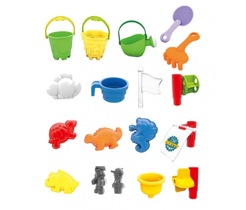 WOOPIE Stolik Wodny Piaskownica 3w1 Statek Piracki 13 el.