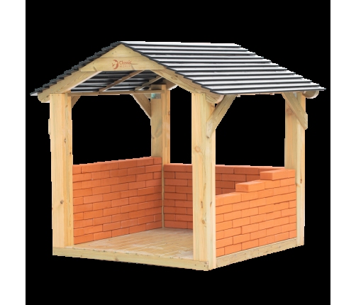 CLASSIC WORLD EDU Duży Drewniany Domek Altana