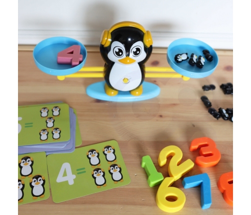 WOOPIE Waga Równoważnia Szalkowa Nauka Liczenia Pingwin