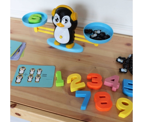 WOOPIE Waga Równoważnia Szalkowa Nauka Liczenia Pingwin