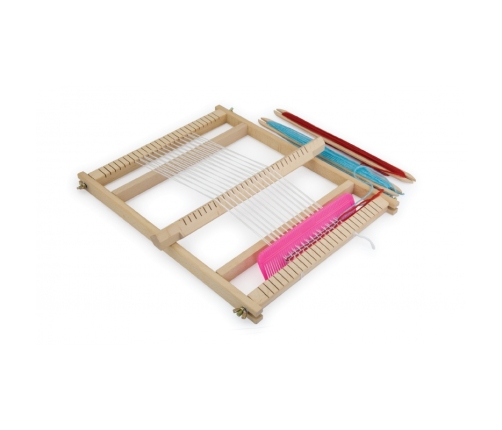 VIGA Drewniane Krosno Warsztat Tkacki Zestaw do tkania Montessori