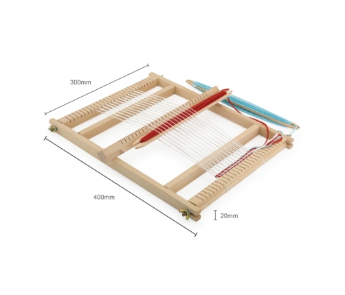 VIGA Drewniane Krosno Warsztat Tkacki Zestaw do tkania Montessori