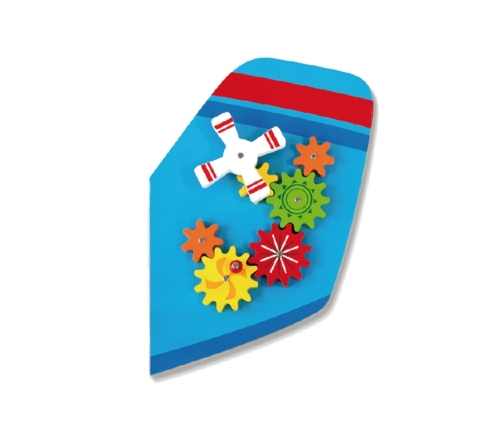 VIGA Drewniana Tablica Sensoryczna Manipulacyjna Samolot Certyfikat FSC Montessori