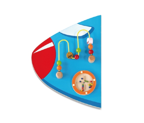 VIGA Drewniana Tablica Sensoryczna Manipulacyjna Samolot Certyfikat FSC Montessori