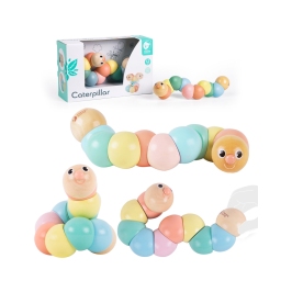 CLASSIC WORLD Drewniana Gąsienica Kolorowa do Zginania i Skręcania CLASSIC WORLD Drewniana Gąsienica Kolorowa do Zginania i Skręcania