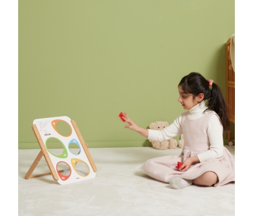 VIGA Drewniana Gra Zręcznościowa Rzut Do Celu Certyfikat FSC