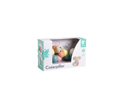 CLASSIC WORLD Drewniana Gąsienica Kolorowa do Zginania i Skręcania