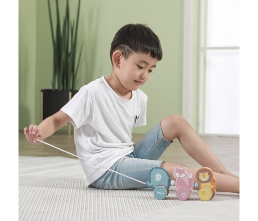 Drewniana zabawka zwierzątka do ciągnięcia Viga Toys Montessori