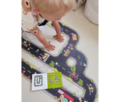 TOOKY TOY Droga Puzzle dla Dzieci Autostrada Makieta 21 el. Certyfikat FSC