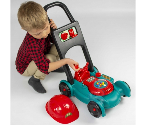 WOOPIE Kosiarka dla Dzieci Dźwięk + Zestaw Kask Kanister