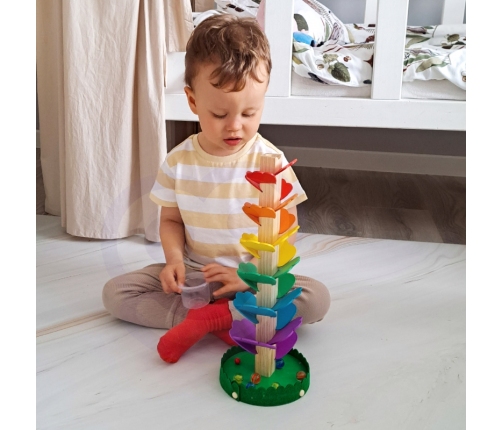 Tooky Toy Tor Tor Kulkowy Kulodrom Zestaw Kulki