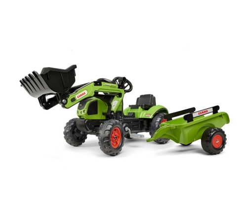Falk Traktor Claas z Przyczepą i Łyżką na pedały