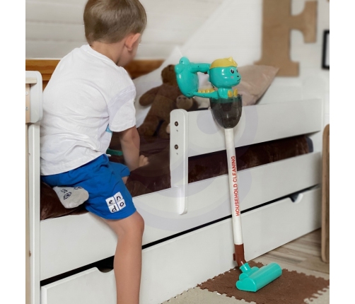 WOOPIE Interaktywny Odkurzacz Dino 3w1 Funkcja Ssania Światło Dźwięk