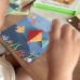 TOOKY TOY Puzzle Tangram Układanka dla Dzieci Nauka Kształtów Figury Kształty 18el.