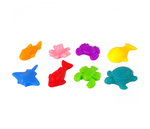 WOOPIE Zestaw Edukacyjny Nauka Liczenia Sortowanie Kolorów Morska Kraina 111 el.