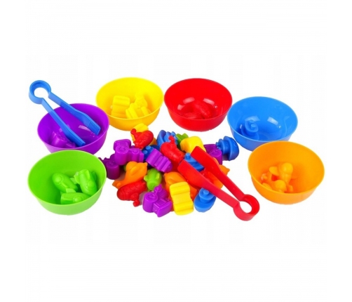 WOOPIE Gra Edukacyjna Sorter Kolorów Pojazdy 44 el.